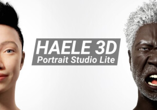 3D 面部解剖绘图参考 (HAELE 3D – Portrait Studio Lite – Drawing References)